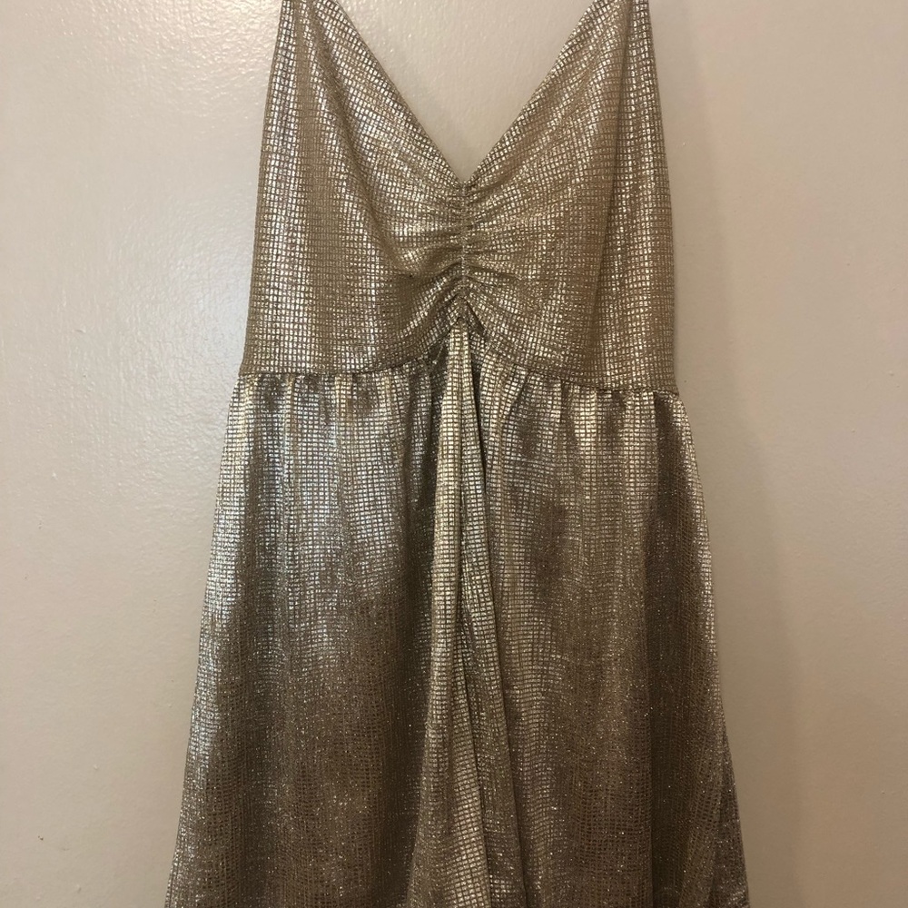Gold Urban Outfitters Romper